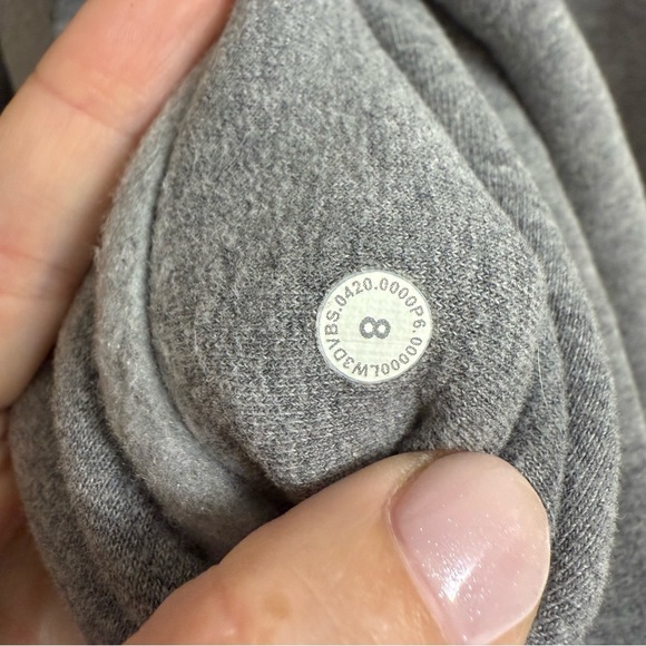 Lululemon All Yours Hoodie *Fleece Heathered Core Medium Grey Size 8 - Picture 5 of 5